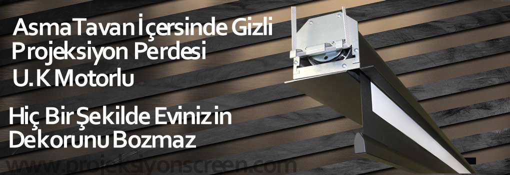 Asma tavan projeksiyon perdesi